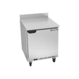 Beverage Air WTF27AHC 27" one solid door worktop freezer, front view, door closed