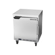Beverage Air WTF27HC-FLT 27" one solid door worktop freezer, front angle view, door closed