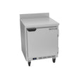 Beverage Air WTF27HC 27" one solid door worktop freezer, front view, door closed