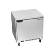Beverage Air WTF32AHC-FLT 32" one solid door worktop freezer, front view, door closed
