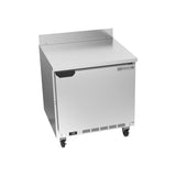 Beverage Air WTF32AHC 32" one solid door worktop freezer, front view, door closed