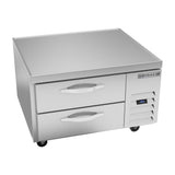Beverage Air WTFCS36HC 36" two drawers chef base freezer, front view, door closed