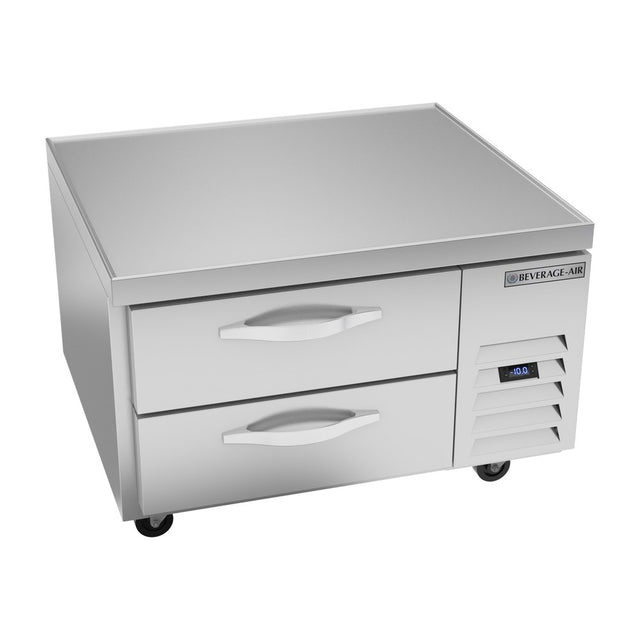 Beverage Air WTFCS36HC 36" two drawers chef base freezer, front view, door closed
