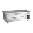 Beverage Air WTFCS60HC-64 64" two drawers chef base freezer, front view, door closed