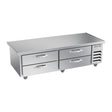 Beverage Air WTFCS72HC-76 76" four drawers chef base freezer, front view, door closed