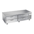 Beverage Air WTFCS72HC 72" four drawers chef base freezer, front view, door closed
