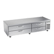 Beverage Air WTFCS84HC 84" four drawers chef base freezer, front view, door closed