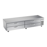 Beverage Air WTFCS96HC 96" four drawers chef base freezer, front view, door closed