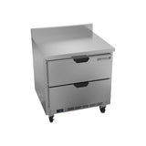 Beverage Air WTFD32AHC-2-FIP 32" two drawers worktop freezer, front view, door closed