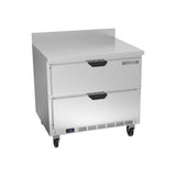 Beverage Air WTFD36AHC-2 36" two drawers worktop freezer, front view, drawers closed