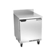 Beverage Air WTR27AHC 27" one solid door worktop refrigerator, front view, door closed
