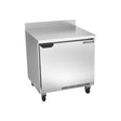 Beverage Air WTR32AHC 32" one solid door worktop refrigerator, front view, door closed