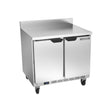 Beverage Air WTR36AHC-FIP 36" two solid doors worktop refrigerator, front view, doors closed