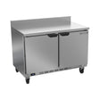 Beverage Air WTR48AHC-FIP 48" two solid doors worktop refrigerator, front view, doors closed