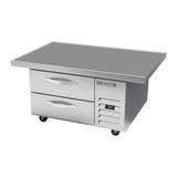Beverage Air WTRCS36HC-48 48" two drawers chef base refrigerator, side angle view, door closed