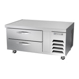 Beverage Air WTRCS48HC 48" two drawers chef base refrigerator, side angle view, door closed