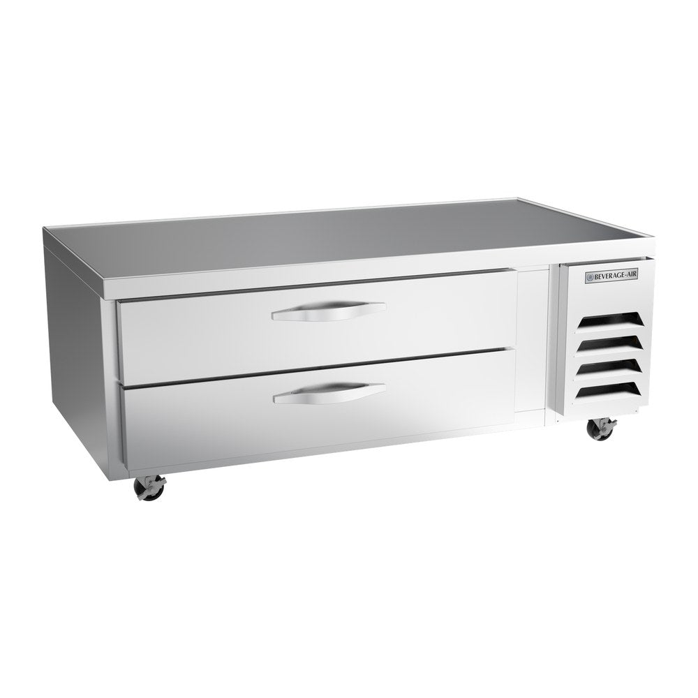 Beverage Air WTRCS60HC 60" two drawers chef base refrigerator, front view, door closed