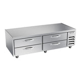 Beverage Air WTRCS72HC 72" four drawers chef base refrigerator, front view, door closed
