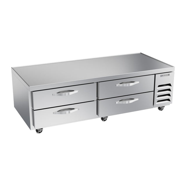 Beverage Air WTRCS72HC 72" four drawers chef base refrigerator, front view, door closed
