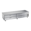 Beverage Air WTRCS96HC 96" four drawers chef base refrigerator, front view, door closed