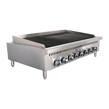 Black Diamond BDCTC-48 48" Heavy Duty Radiant Gas Charbroiler, 8 Burners, 160,000 BTU