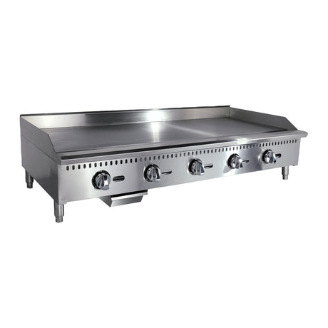 Black Diamond BDCTG-60T 60" Thermostatic Gas Griddle, 3/4" Plate, 150,000 BTU