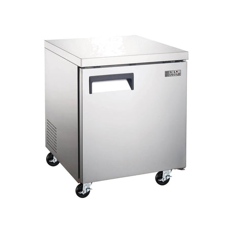 Black Diamond GRUCRF-27 27" 1 Solid Door Undercounter Refrigerator