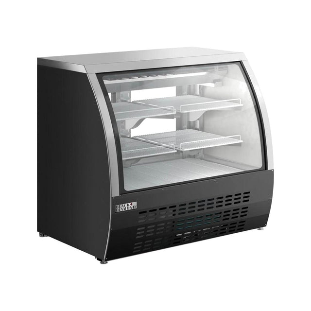 Black Diamond USDC-48 47-1/4" Curved Glass Refrigerated Deli Display Case