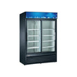 Black Diamond USRFS-2D/B 53-1/8" 2 Slide Glass Door Merchandiser Refrigerator