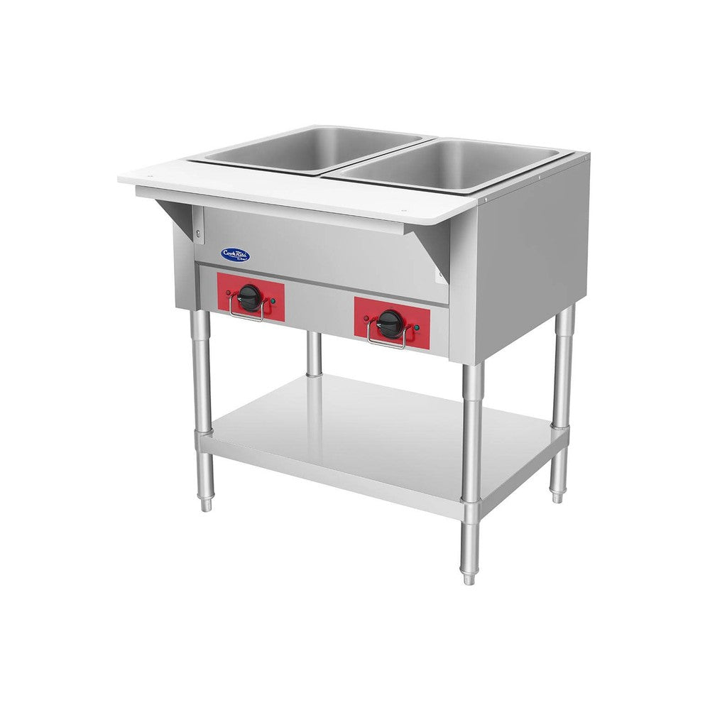 Atosa CookRite EHS-OW-2 30" 2-well electric steam table, view 3