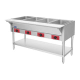 Atosa CookRite EHS-OW-4 58-1/4" 4-well electric steam table, view 3