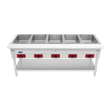 Atosa CookRite EHS-OW-5 72-1/4" 5-well electric steam table