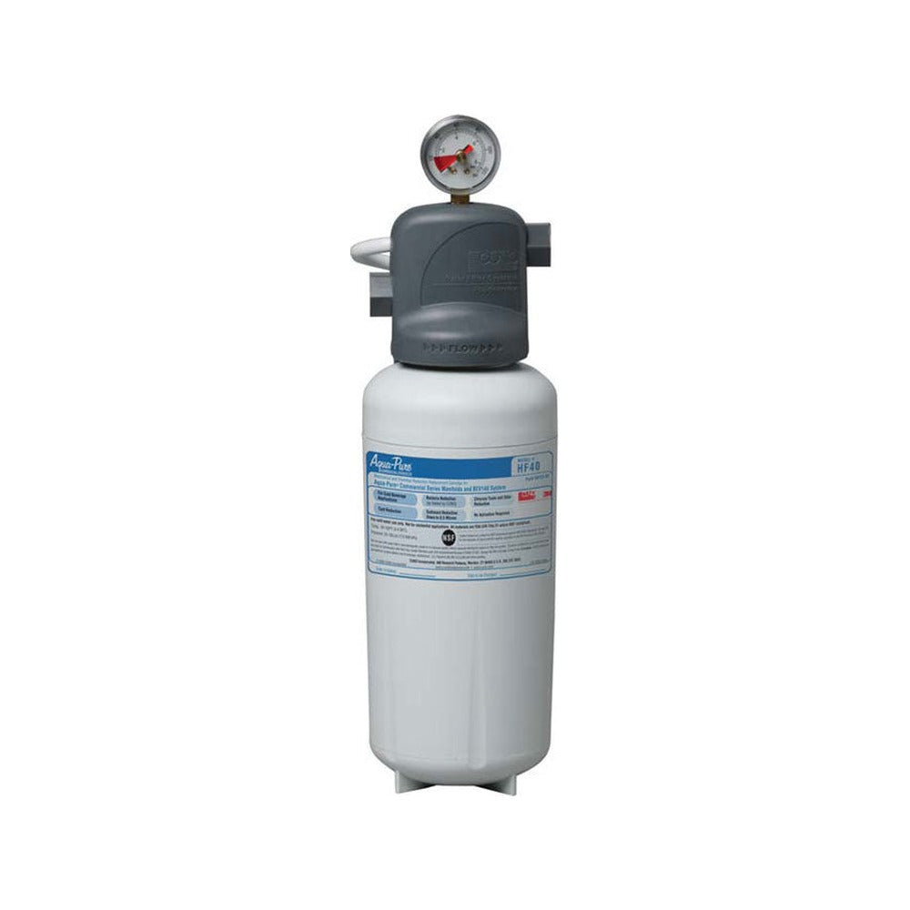 3M CUNO ICE140-S ice machine water filter system with pressure gauge
