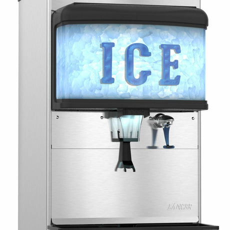 Hoshizaki DM-4420N, Countertop Modular Cubelet Ice & Water Dispenser, 200 Lb Storage