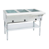 Eagle Group HT3-NG-1X 48" 3-well natural gas steam table
