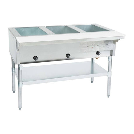 Eagle Group HT3-NG-1X 48" 3-well natural gas steam table