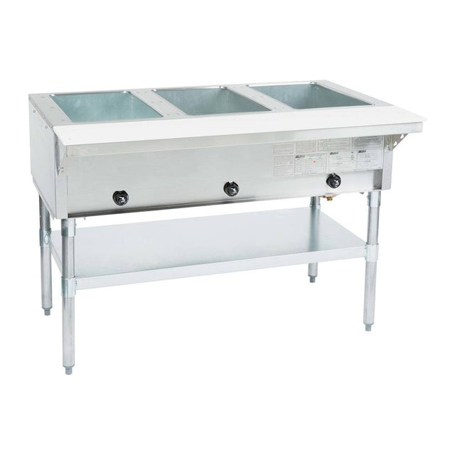 Eagle Group HT3-NG-1X 48" 3-well natural gas steam table