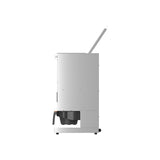 Fetco GRS 1202 dual hopper automatic coffee grinder, G1202US-1A000-00001, side view with lid open