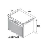 Follett C1410A dimensional drawing from the specification sheet
