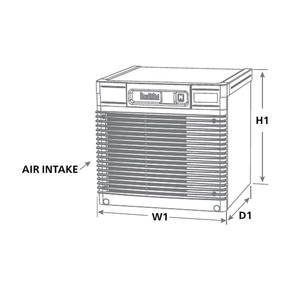 Follett D710A dimensional drawing from the specification sheet