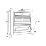 Follett SG2000S-60 dimensional drawing from the specification sheet
