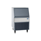 Follett Maestro Plus UMD414A80 Micro Chewblet undercounter ice machine, front view with bin door closed