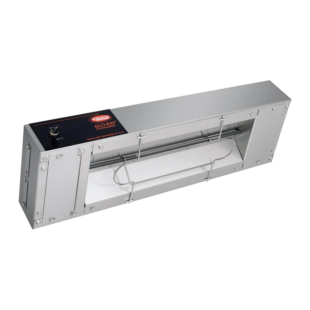 Hatco GR-24 strip warmer, underside view of heating element
