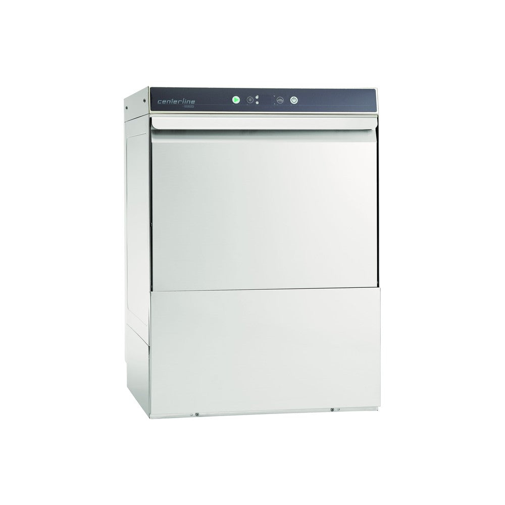 Hobart CUL-1 low temperature undercounter dishwasher, front view, door closed