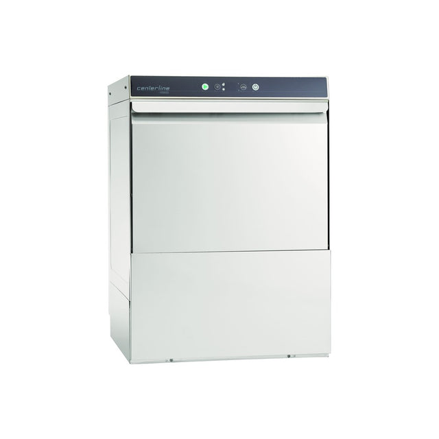 Hobart CUL-1 low temperature undercounter dishwasher, front view, door closed