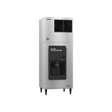 Hoshizaki DB-200H hotel ice dispenser shown with a top-mounted KM series ice machine (sold separately)