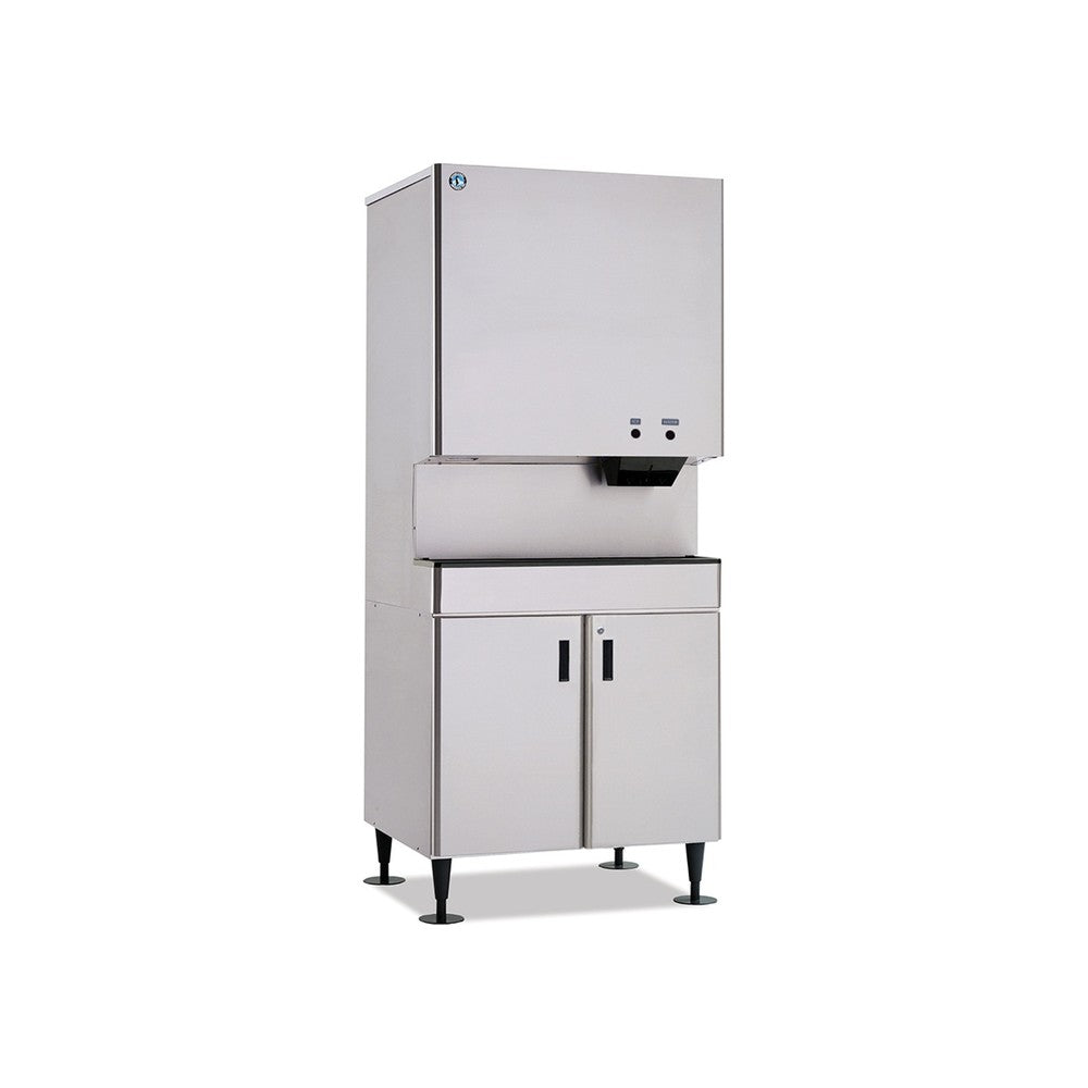 Hoshizaki DCM-751BWH ice and water dispenser shown on optional stand (sold separately)