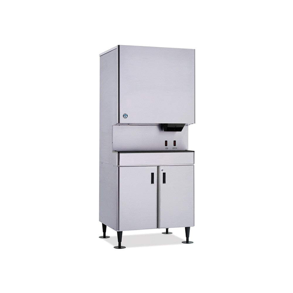 Hoshizaki DCM-751BWH-OS ice and water dispenser shown on optional stand (sold separately)