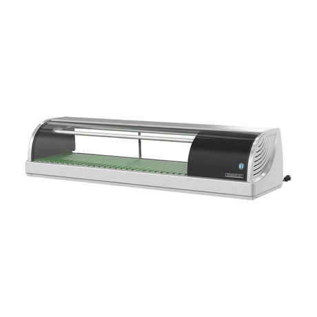Hoshizaki HNC-120BA-R-SLH 47.2" refrigerated sushi display case, front view, doors closed