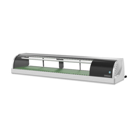 Hoshizaki HNC-150BA-R-SLH 59.1" refrigerated sushi display case, front view, doors closed